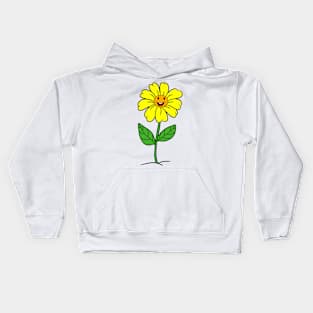 Yellow flower Kids Hoodie